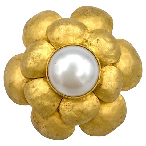 chanel camellia brooch|vintage chanel camellia brooch.